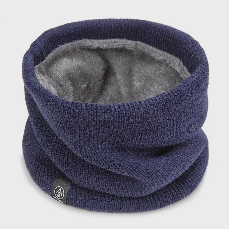 Warme Gebreide Sjaal met Pluche Voering - Unisex Winter Snood