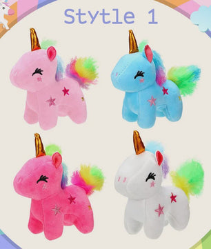 Set Mini Pluche Eenhoorns (4-24 Stuks) - Knuffels, Sleutelhangers & Feestartikelen voor Kinderen