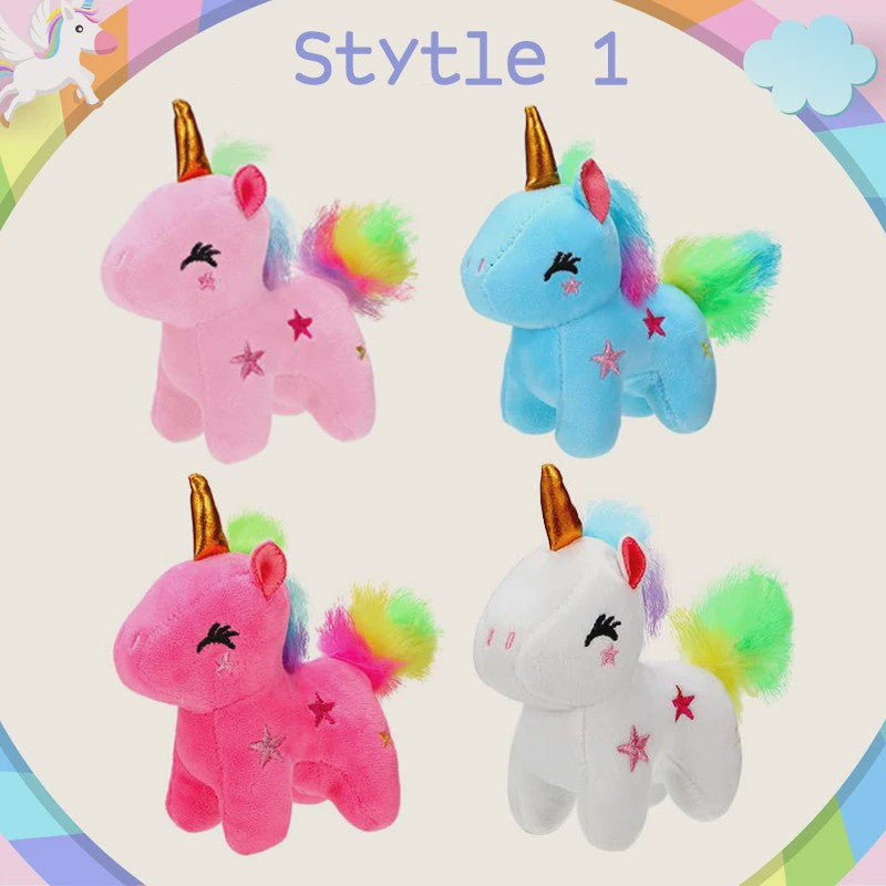Set Mini Pluche Eenhoorns (4-24 Stuks) - Knuffels, Sleutelhangers & Feestartikelen voor Kinderen