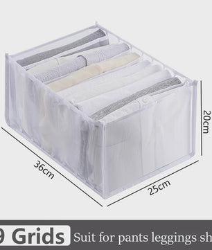 Opvouwbare Lade Organizer Set voor Ondergoed, Sokken en BH's - Mesh Opbergdozen