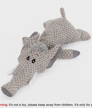 Duurzaam Piepend Pluche Hondenspeelgoed - Leeuw, Wolf & Olifant - Voor Kleine & Middelgrote Honden