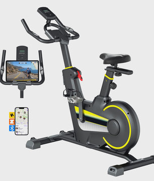 Indoor Hometrainer Fiets met Smart APP & LCD Display - Stil & Verstelbaar