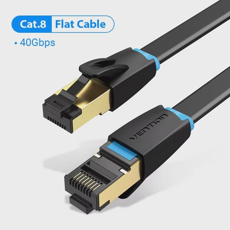 Vention Cat8 Ethernet Kabel SFTP 40Gbps 2000MHz - Razendsnel Internet & Gaming