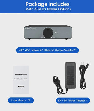 AIYIMA A07 MAX Krachtige Klasse D Versterker - 300W x2 Stereo / 600W Mono