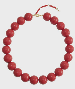 Bohemian Resin Kralen Ketting - Statement Choker met Dubbele Kleuren