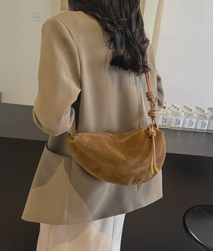 Trendy Kunstsuède Schoudertas Dames - Onderarm & Crossbody Tas