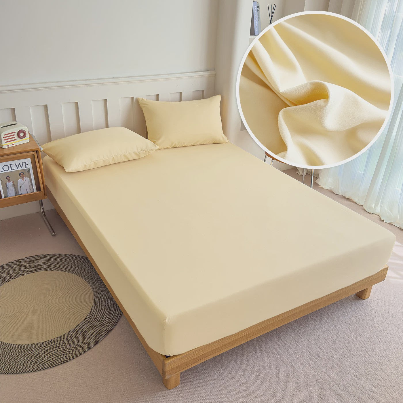 Hoeslaken 100% Polyester met Elastische Band - Diverse Maten & Kleuren