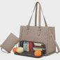 Luxe 2-in-1 Werk & Lunch Tote Bag - Geïsoleerd Compartiment, 15.6" Laptop, Waterafstotend
