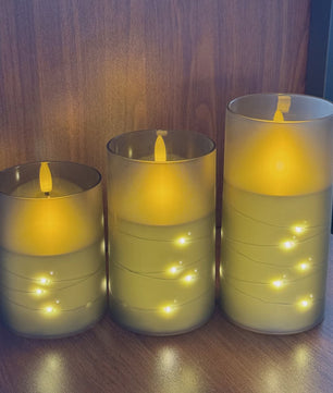 Set LED Kaarsen met Afstandsbediening en Timer - Sfeervol voor Kerst & Bruiloft