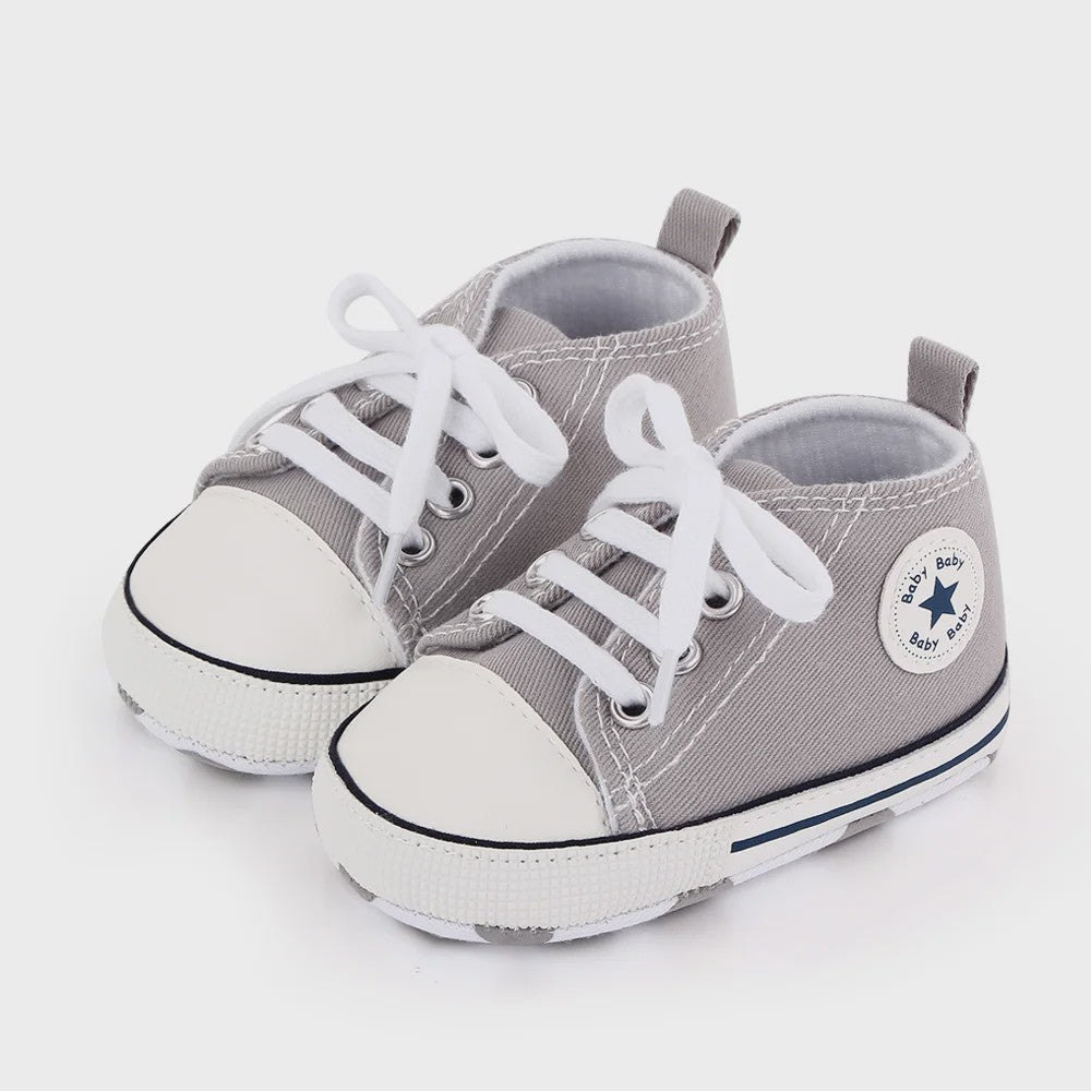 Babyschoenen Canvas Sneakers - Eerste Stapjes Schoentjes met Zachte Zool