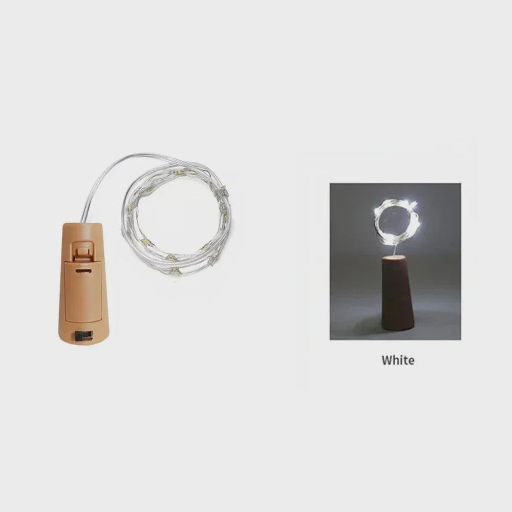 Fleskurk LED Snoerlichtjes - Sfeerverlichting voor Fles, Kerst, Feest & Decoratie