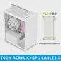 METALFISH T40 Mini ITX PC Behuizing - 7L Compact, Draagbaar met Acryl of Mesh Paneel