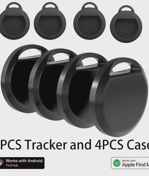 Slimme Tracker met Dubbel Systeem: Vind Alles met Google & Apple Find My