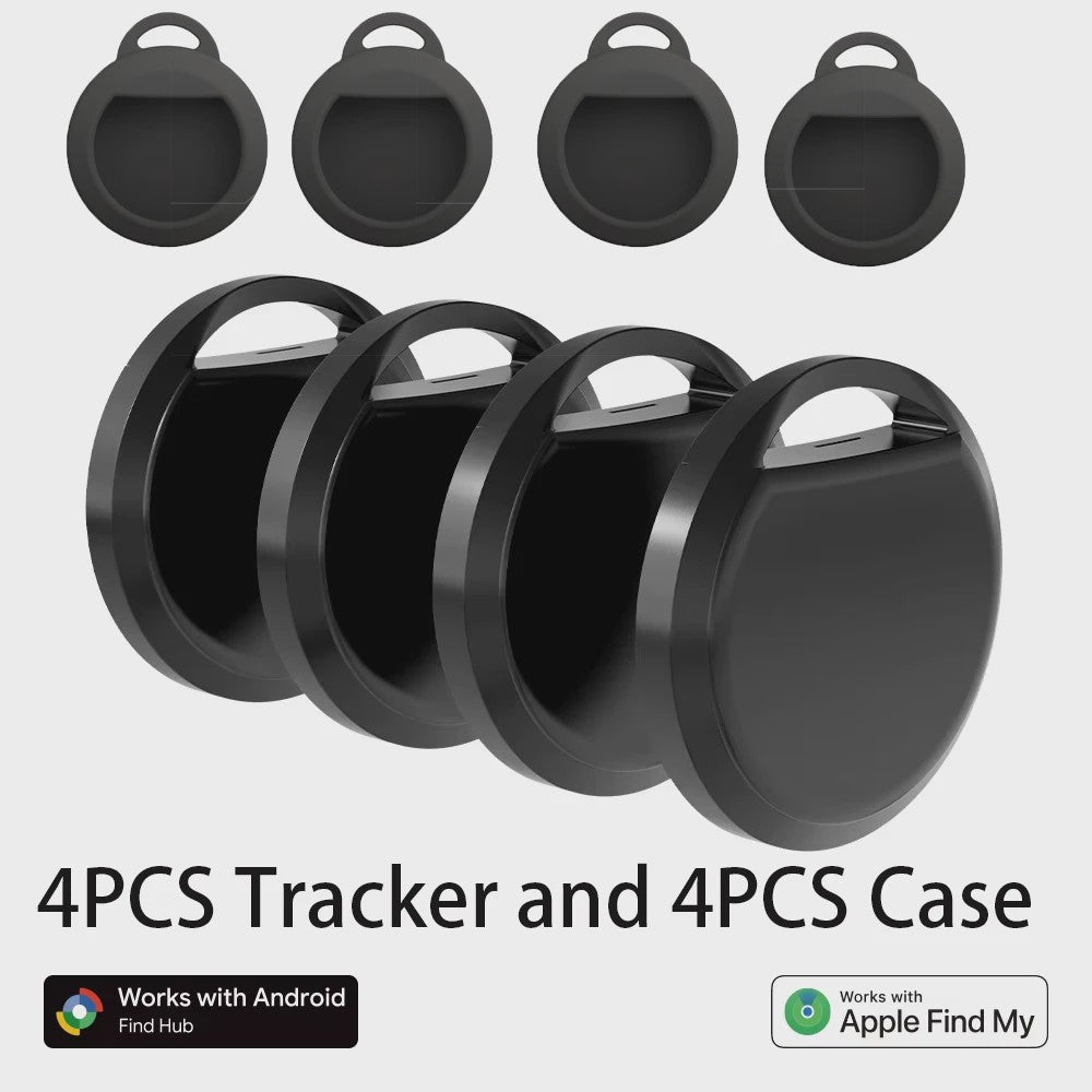 Slimme Tracker met Dubbel Systeem: Vind Alles met Google & Apple Find My