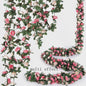 250cm Kunst Rozen Slir met Bladeren - Decoratieve Slir voor Bruiloft, Huis & Tuin