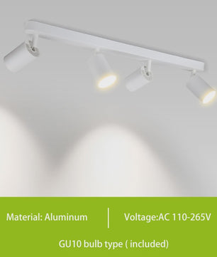 Verstelbare GU10 LED Spot Plafondlamp - Keuze uit 2, 3 of 4 Spots