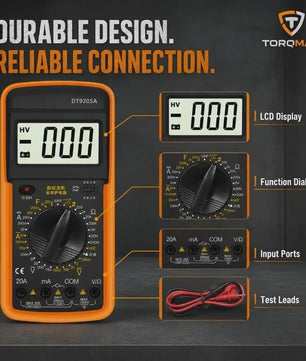 DT-9205A Digitale Multimeter - Draagbaar, Veilig & Betrouwbaar