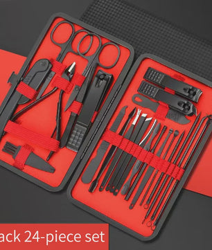 Professionele Manicure & Pedicure Set - 25 Delig - Roestvrij Staal