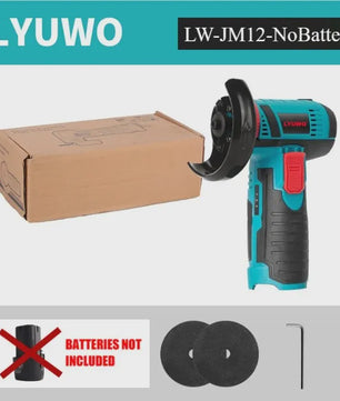 LYUWO Draadloze Haakse Slijper 12V - Compacte Krachtpatser voor Diamantslijpen
