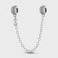 925 Sterling Zilveren Veiligheidsketting Bedel voor Armbanden - Maan, Ster, Vlinder, Hart
