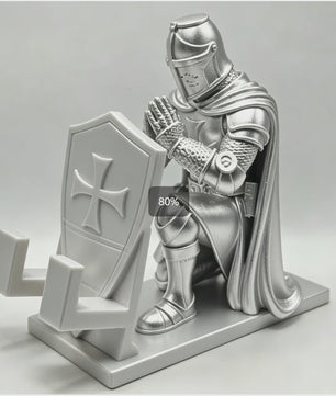 Middeleeuwse Templar Ridder Telefoonhouder - Uniek Bureau Decor & Cadeau