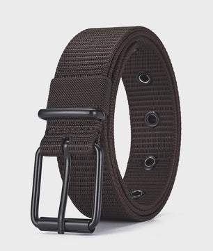 Stijlvolle Heren & Dames Canvas Riem met Pin Gesp - Duurzaam en Trendy voor Outdoor & Jeans