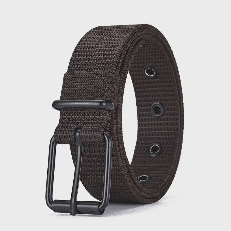 Stijlvolle Heren & Dames Canvas Riem met Pin Gesp - Duurzaam en Trendy voor Outdoor & Jeans