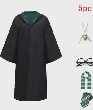Harry Potter Cosplay Kostuum Set - Volwassenen & Kinderen - Gryffindor & Slytherin