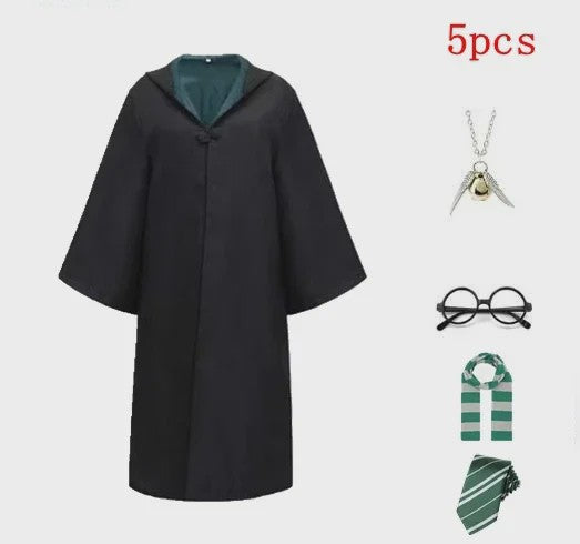 Harry Potter Cosplay Kostuum Set - Volwassenen & Kinderen - Gryffindor & Slytherin