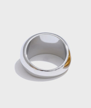 Gouden Chunky Ring - Minimalistisch Design - 18K PVD Plated Roestvrij Staal