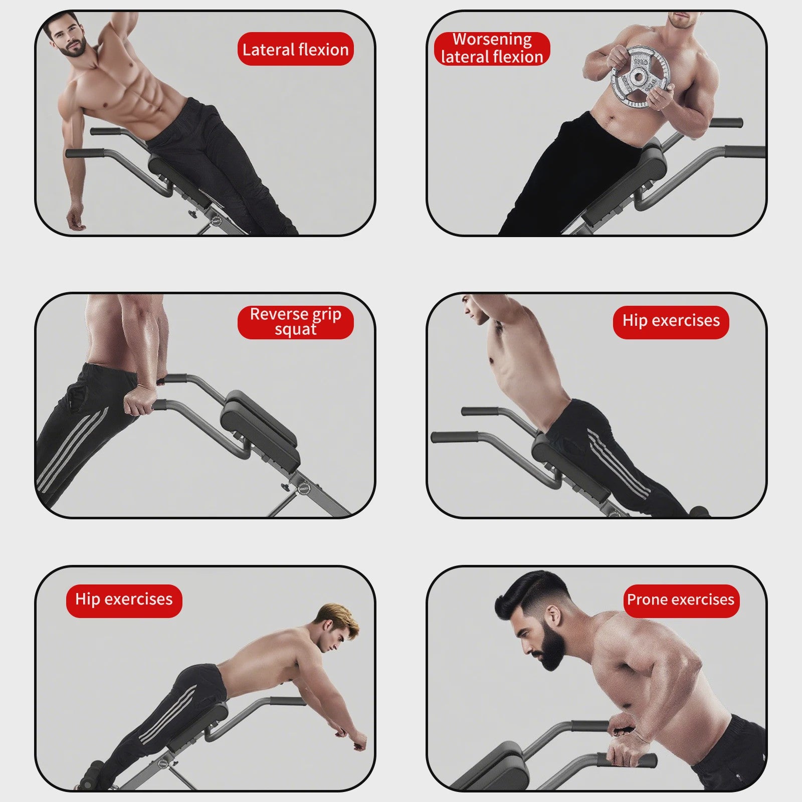Opvouwbare Romeinse Bank - Back Trainer & Abdominal Trainer voor Krachttraining