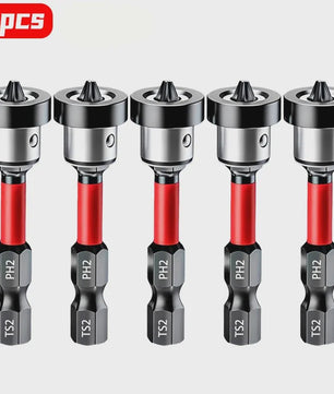 Magnetische Schroefzetter Bits PH2 met Verstelbare Aluminium Kraag voor Gipsplaat & Platen