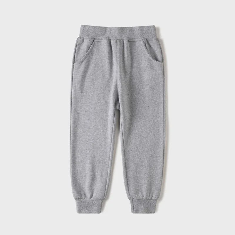 Kinder Joggingbroek met Elastische Taille en Zakken - Katoen