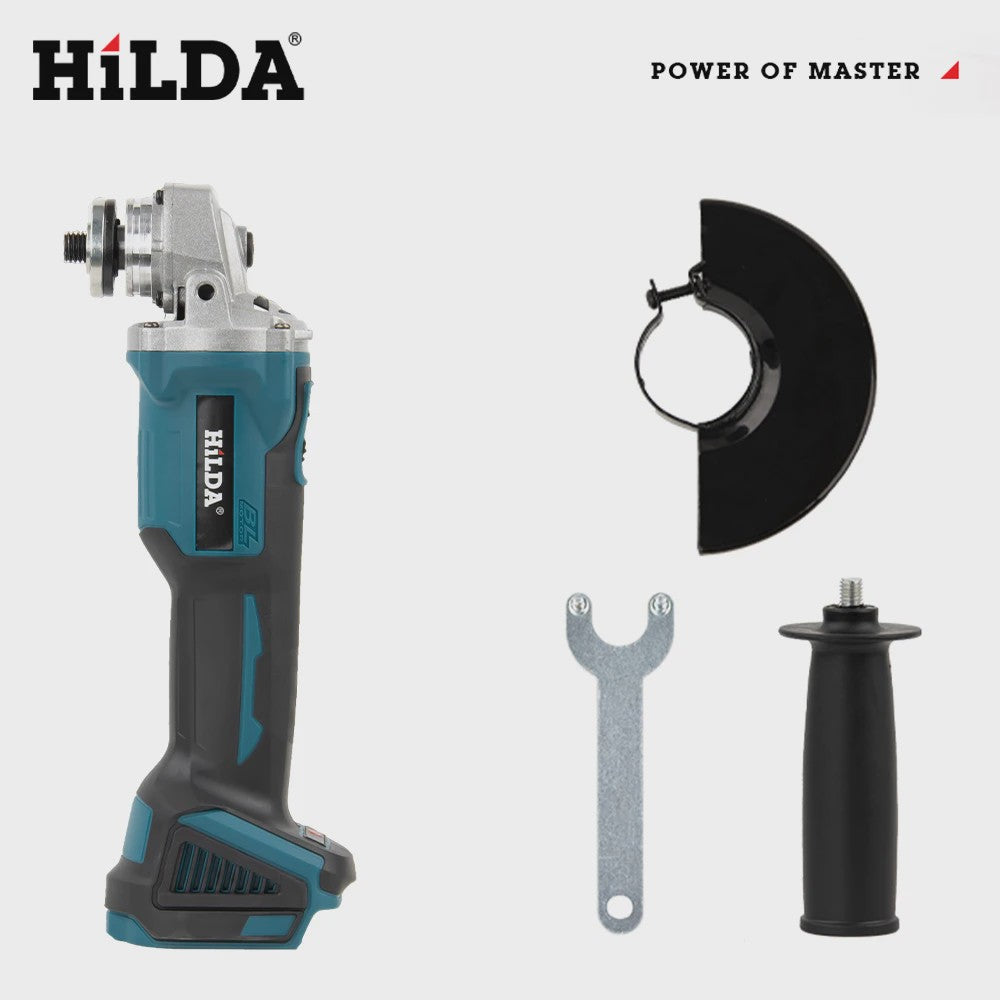 HILDA 21V Accu Haakse Slijper - Brushless Krachtpatser voor Slijpen, Polijsten & Snijden