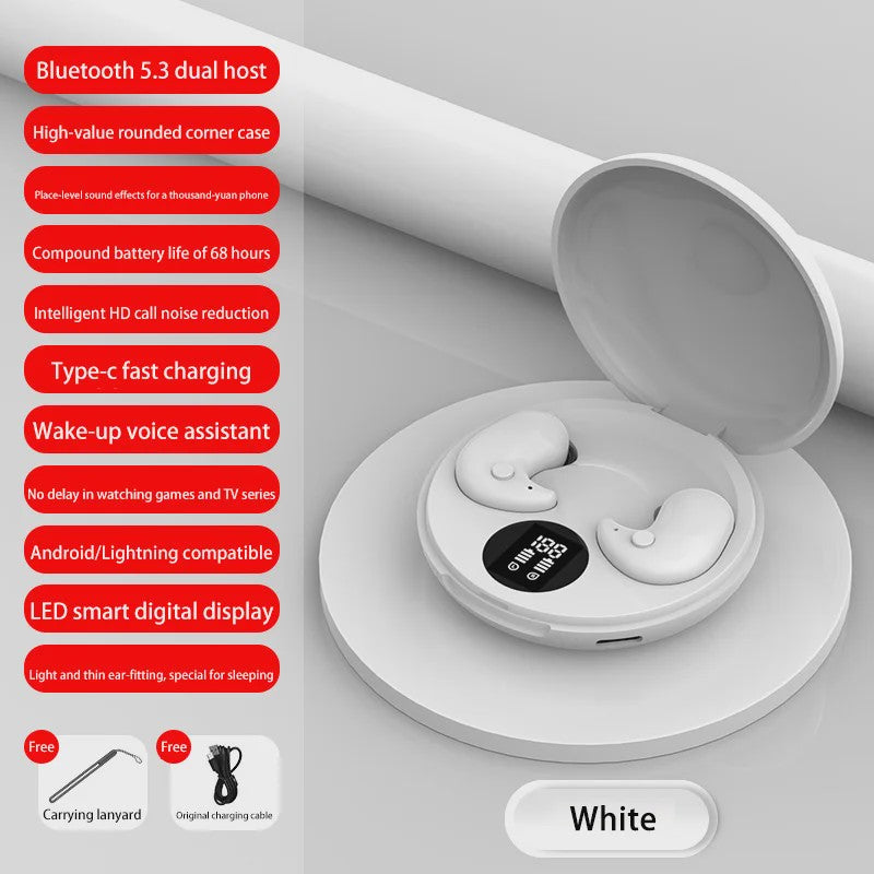 Comfortabele Draadloze Oordopjes voor Slapen & Sport - IPX5 Waterdicht, Hifi Stereo