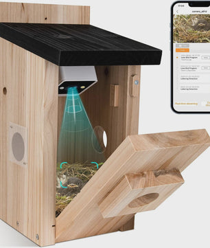 Slim Vogelhuisje met Camera: Slimme Nestkast met Bewegingsdetectie & App