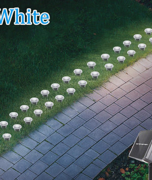 Solar LED Tuinpad Verlichting - Waterdicht & 8 Modi - Sfeervolle Buitenlamp