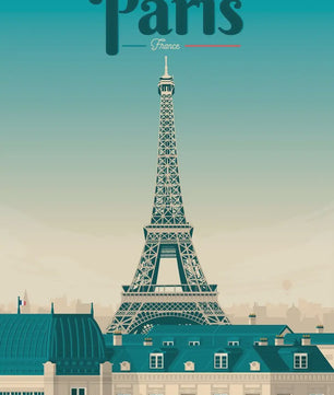Nordic Canvas Poster: Kleurrijke Reisposters van Europese Steden - Parijs, Nice, Monaco
