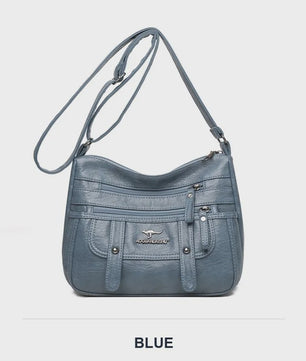 Modieuze Leren Moeder Tas - Grote Capaciteit Schoudertas & Crossbody voor Dames