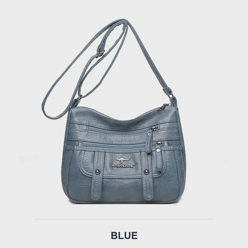 Modieuze Leren Moeder Tas - Grote Capaciteit Schoudertas & Crossbody voor Dames