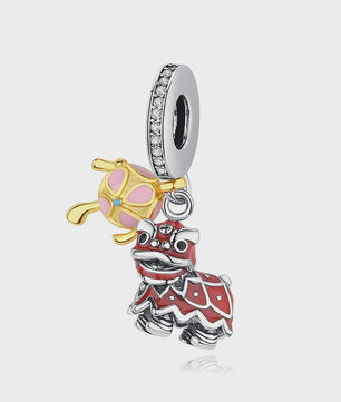 925 Sterling Zilveren Bedel Lucky Cat - Chinees Nieuwjaar & Japanse Stijl Hanger voor Dames Armbanden & Kettingen