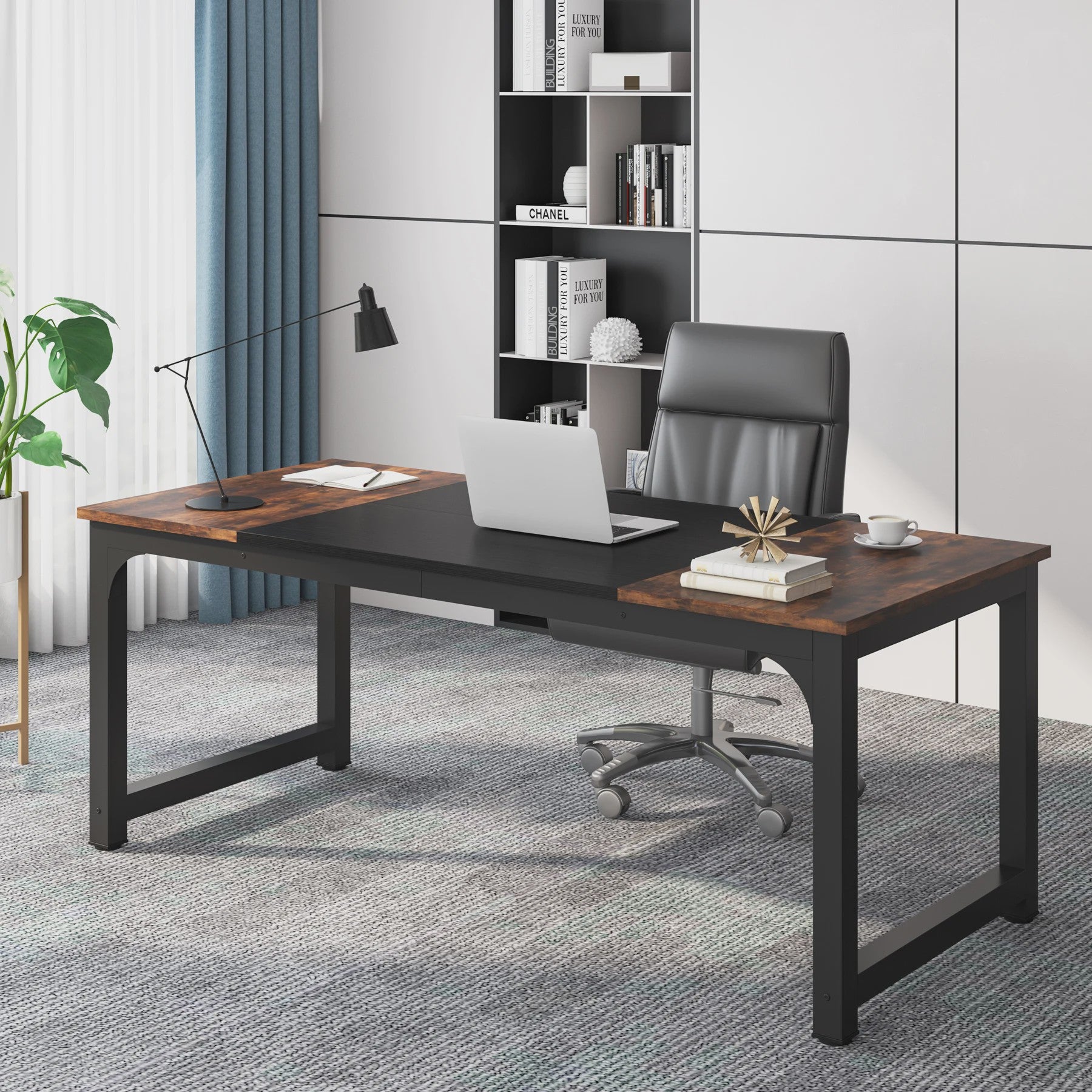 Moderne Bureau Tafel voor Thuiswerk of Kantoor - Ruim Werkstation