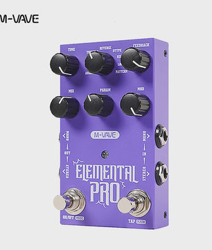 M-VAVE Galaxia & Elemental Pro Gitaar Effectpedalen: Stereo Delay & Reverb met USB-C