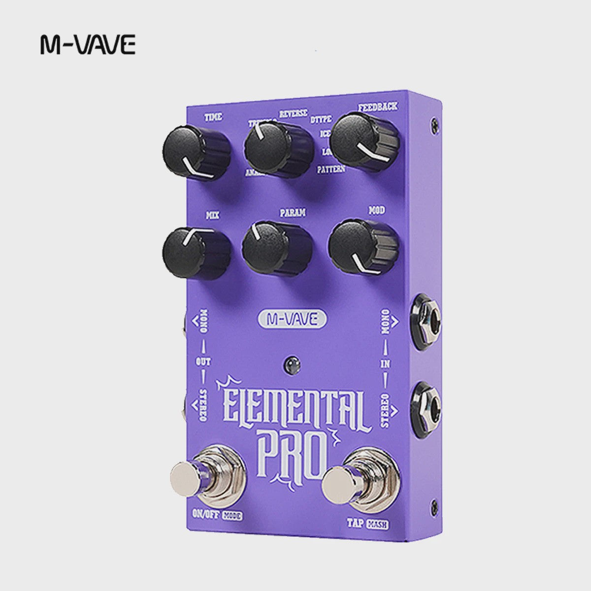 M-VAVE Galaxia & Elemental Pro Gitaar Effectpedalen: Stereo Delay & Reverb met USB-C