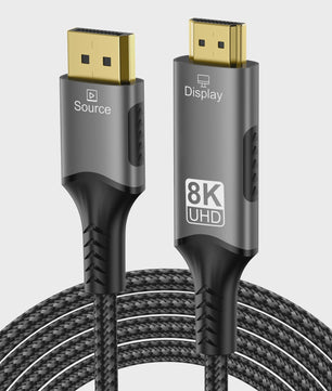 8K DisplayPort naar HDMI Kabel - 8K@60Hz, 4K@120Hz - DP naar HDMI Adapter