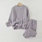 Dames Pyjama Set Herfst/Winter - Zacht Coral Velvet Jacquard Loungewear