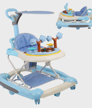 Baby Activity Walker met Speelboog - In Hoogte Verstelbaar - Vanaf 6 Maanden