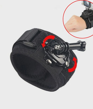 360° Roteerbare Handpolsband Mount voor GoPro & DJI Action Camera's