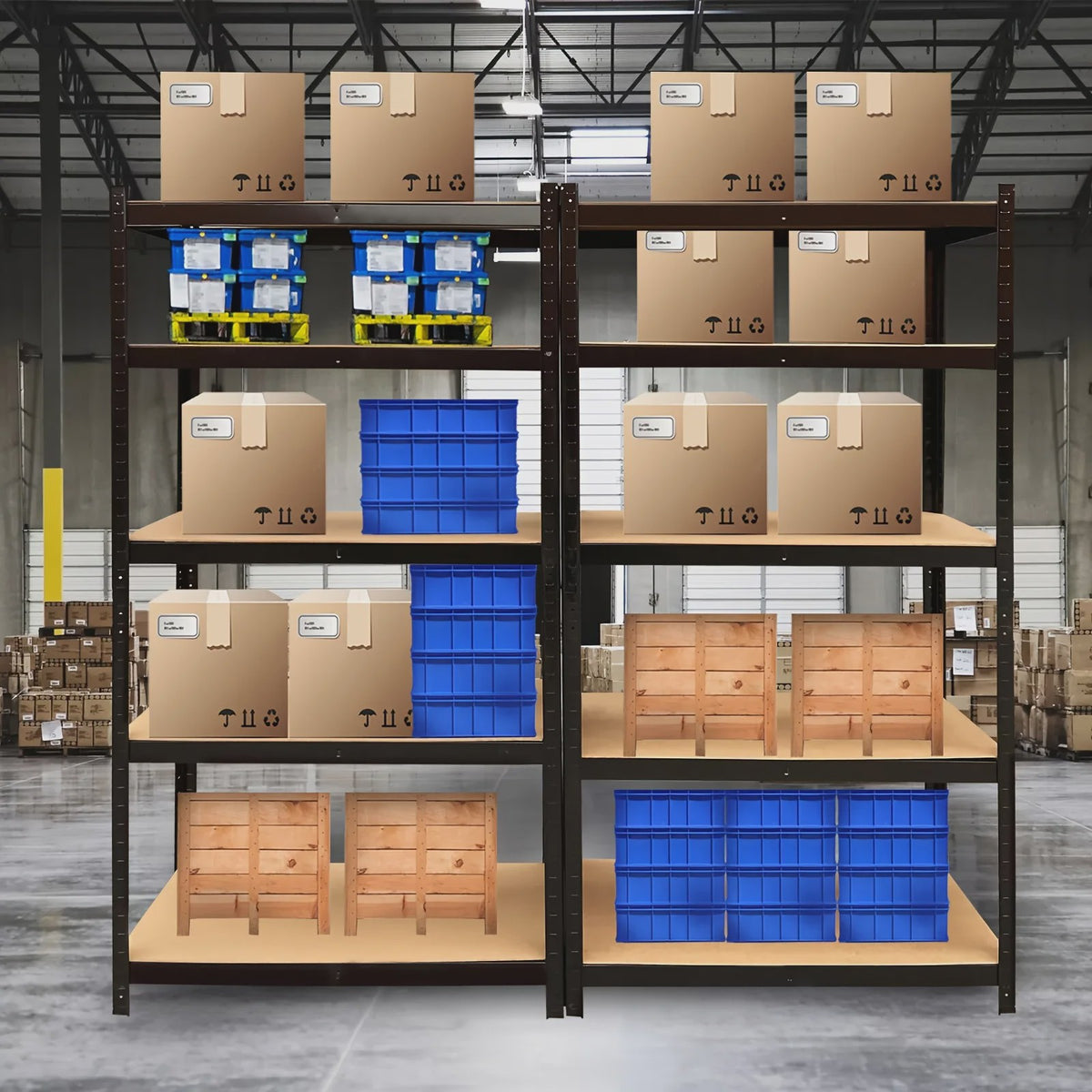 5-Laags Metalen Stellingkast 200x100x50cm - 875kg Capaciteit