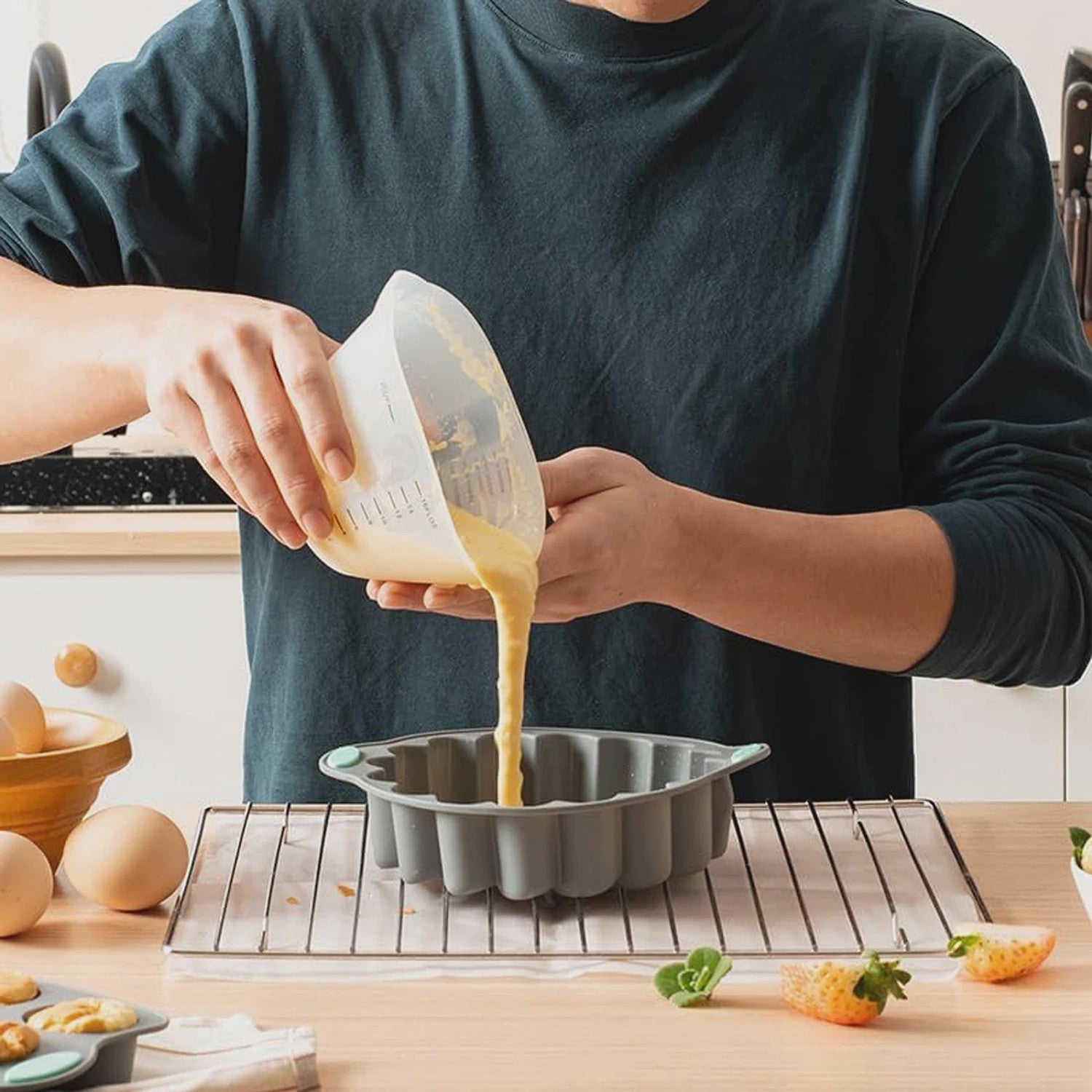 9-delige Siliconen Bakvorm Set - Non-stick & Hittebestendig - Diverse Vormen